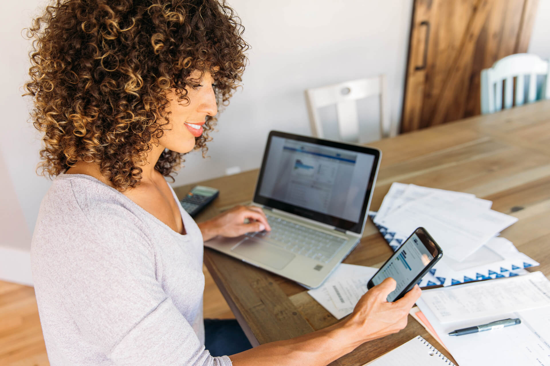 Woman Reducing Costs