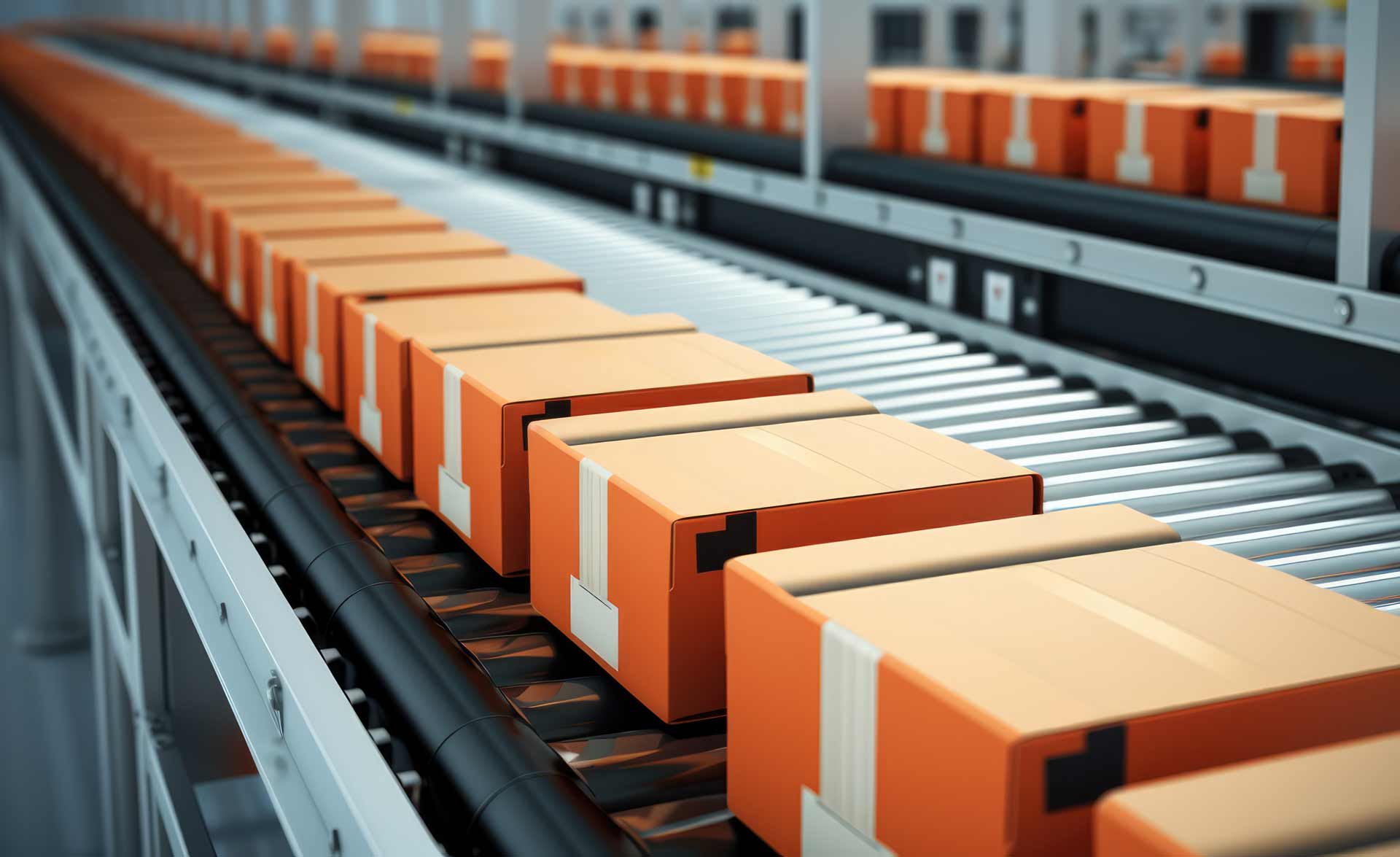 Conveyor-Belt-In-Warehouse-Fulfillment-Center